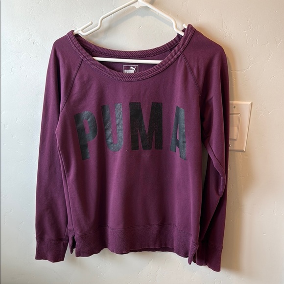 Puma Sweaters - PUMA Plum Crewneck Sweatshirt